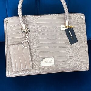 Bebe Cream Satchel Bag Elegant Design